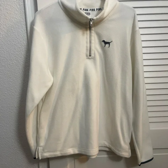 Victoria's Secret white Zip-Up Sweater NWT - Picture 1 of 6
